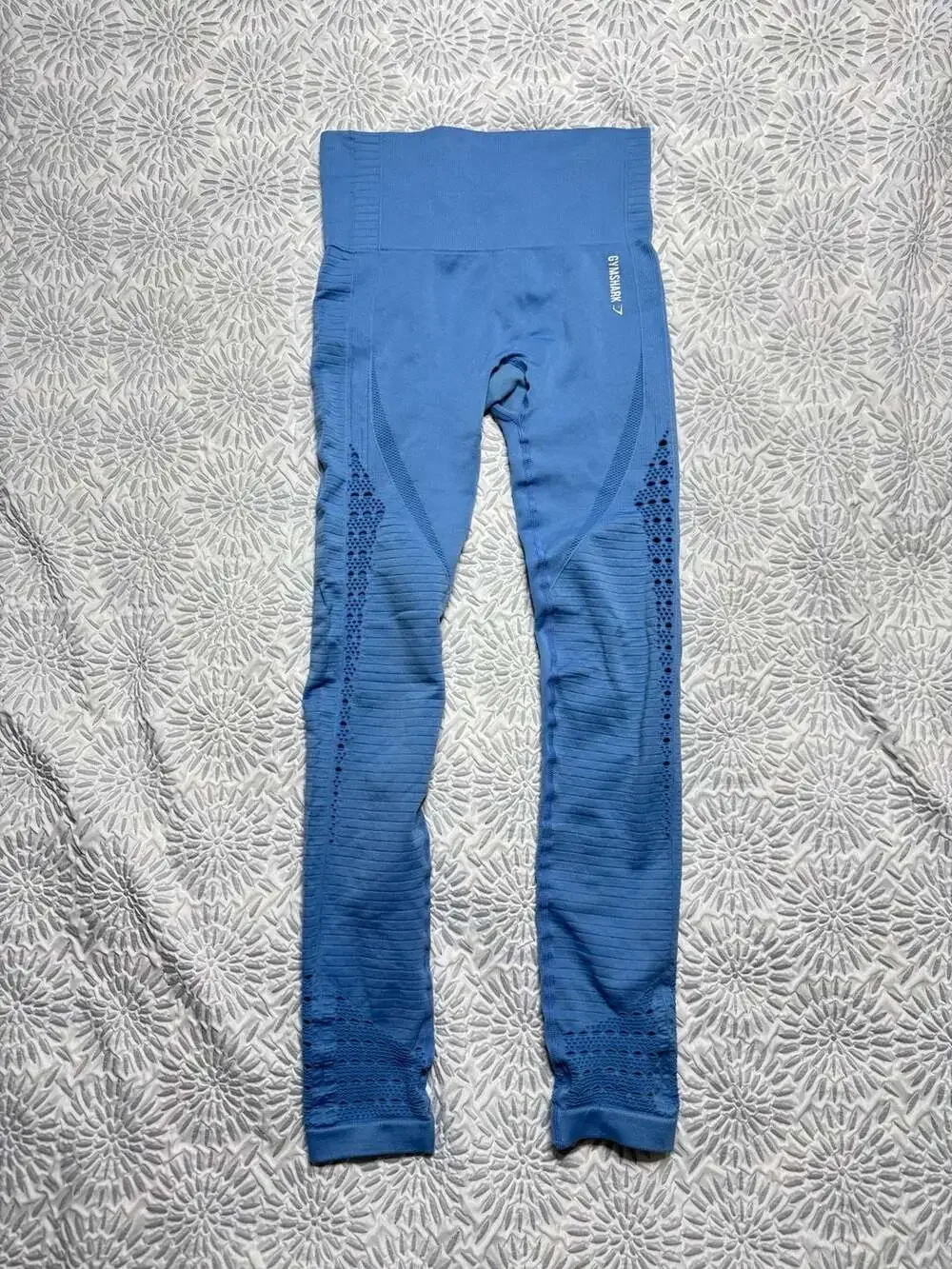 Gymshark Energy Seamless High-Waisted Vented Leggings in Blue